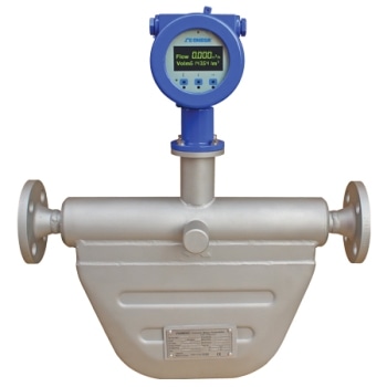 The Coriolis Mass Flow Meter for Measuring Mass Flow Rate and Temperature