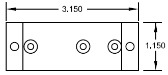 Horizontal Mounting Plate Columbia P/N AFB04418P02.